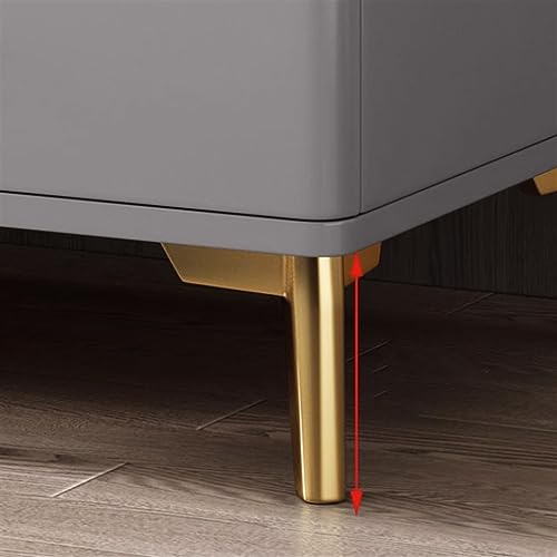 Table de chevet rangement grande capacité en roche et bois - 6