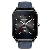 Remote Camera Asus Zenwatch 2 WI501Q-2LBLU0001 (4,1 cm (1,63 Zoll), Qualcomm Snapdragon, 320 x 320 pixels, Android, Amoled, 4GB, Lederarmband) titangrau/blau