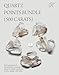 KALIFANO Quartz Points Bundle (500+ Carats) - Bulk High Energy Raw Lemurian Reiki Cuarzo Crystal Used for Clarity and Purpose - Information Card Included (Family Owned & Operated)
