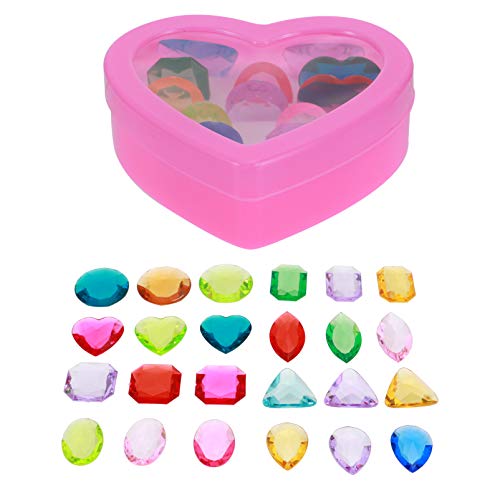 KONTONTY 1set Diy Gems Toys Girls Toy Boys and Girls Plastic Gems Jewelry Handcrafts Accessories