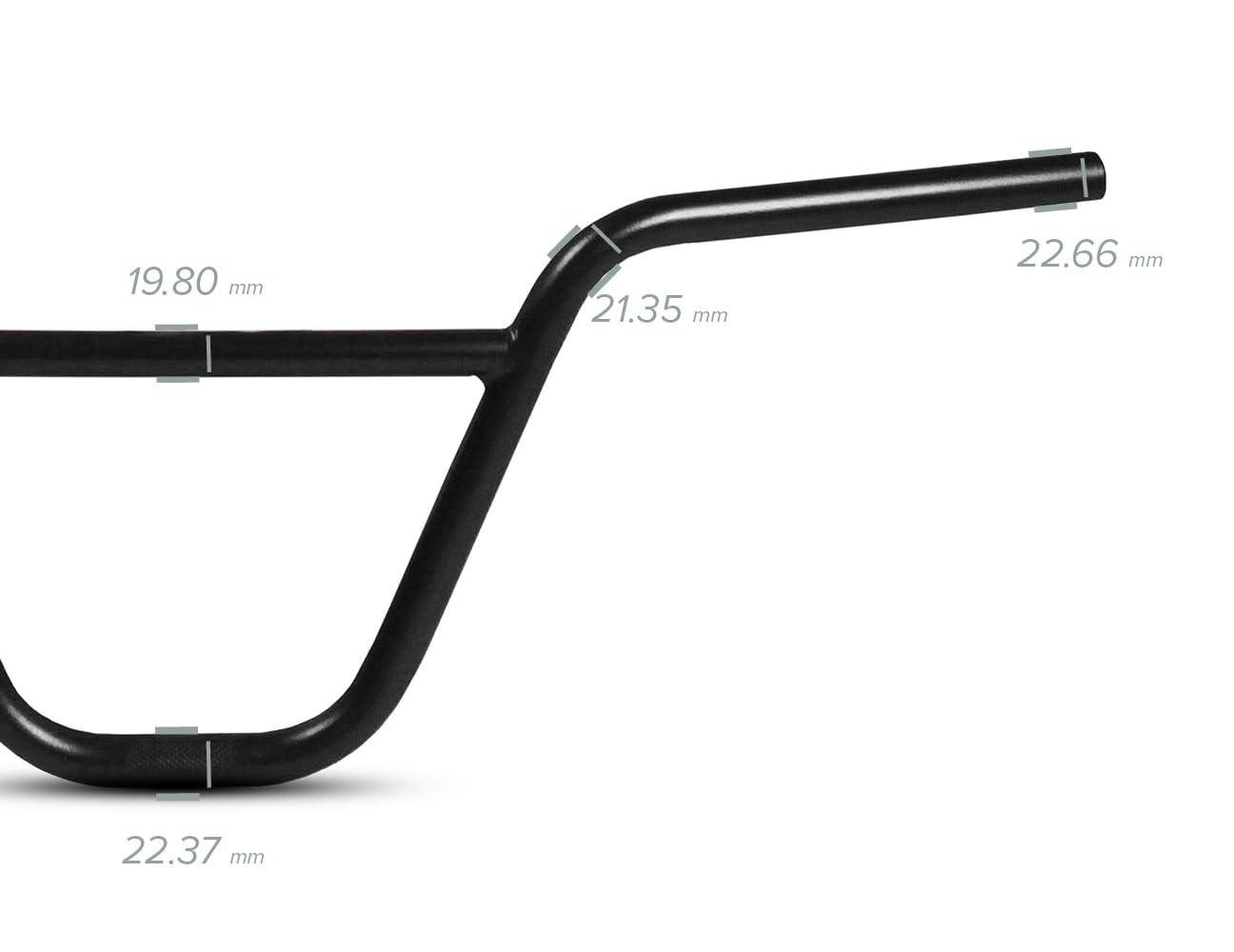 Guidon de BMX en acier au chrome molybdène, guidon à 2