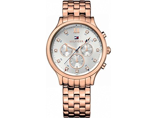 Preisvergleich Produktbild Tommy Hilfiger Damen-Armbanduhr Analog Quarz Edelstahl beschichtet 1781611