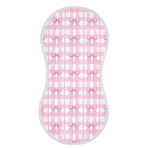 Bows Baby Burp Cloths for Boys and Girls, Soft Muslin Spit Up Towels, 22