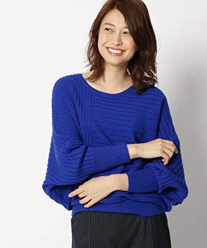 Amazon The Shop Tk Ladies ザ ショップ ティーケー レディース 洗濯機ok 吸湿発熱 やわらか切替デザインドルマンスリーブニット ブルー 092 13 L レディース 通販