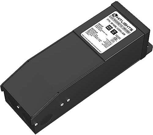 HitLights Dimmable LED Driver Transformer 12V 100W, Magnetic Power Supply 120VAC to 12VDC, Compatible with Lutron and Leviton Dimmers, for LED Strip Light, Kitchen, Cabinet, Class 2, ETL Listed