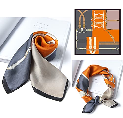 Image of ANDANTINO 100% Mulberry Silk Scarf -21 inch Square Neckerchief with Gift Packed