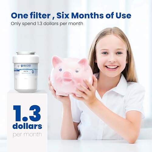 Waterspecialist WS613B Replacement for MWF®, SmartWater® MWFP, MWFA, GWF, HDX FMG-1, WFC1201, GSE25GSHECSS, PC75009, RWF1060, Kenmore® 9991 Refrigerator Water Filter, 3 Filters