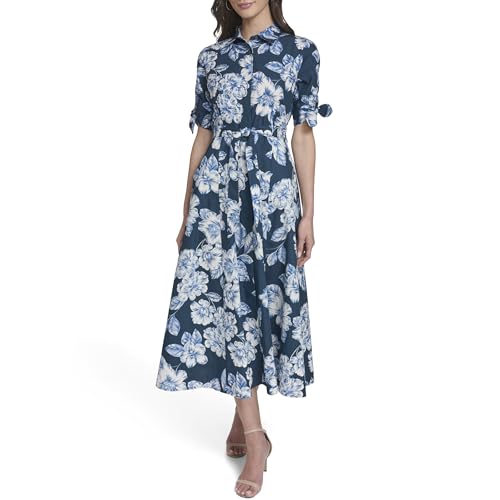 calvin klein short sleeve fit & flare midi dress NWT Calvin Klein Womens Dress White Midi Scuba Flare Puff Short Sleeve Lined 2
