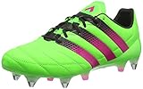 tenis adidas ace 16.3  adidas Ace 16.1 SG Leather, Zapatillas de Running Hombre, Verde/Rosa/Negro (Versol/Rosimp/Negbas), 41 1/3