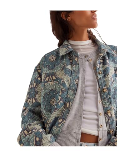 Free People Women's We The Free Brick Lane Jacquard Maxi Shirt Jacket4