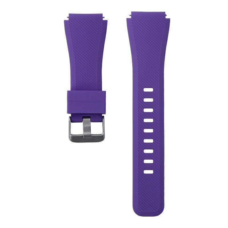 Compatible For Garmin Approach S40/Forerunner 245/F55/645 /Vivomove HR/Luxe/Style/Venu/Venu SQ/Vivoactive 3/Music/Strap Silicone Fitness Wrist Smart Watch Band (Purple)