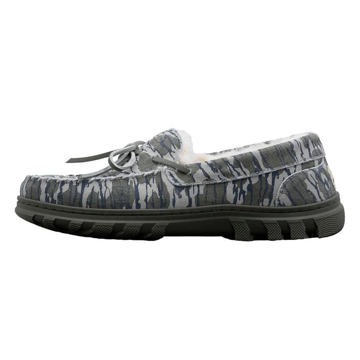 Image of Bonezzz Flex Slippers - Comfy Feet Warmers for Men | Durable and Sustainable Feet Warmers with Memory Foam with Mossy Oak Camo and Faux Shearling Lining - Indoor and Outdoor Use
