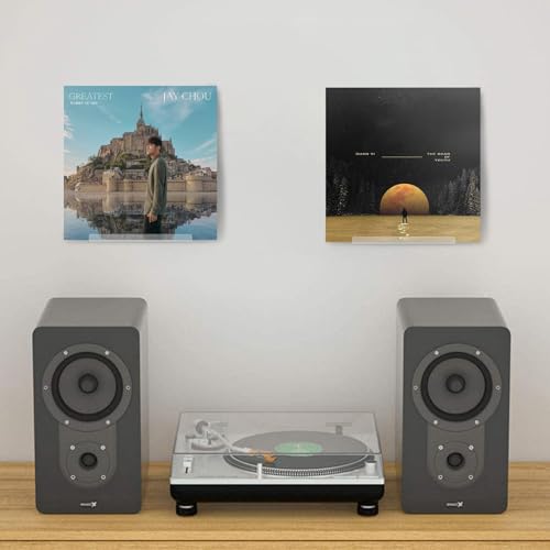 Clear Acrylic Display Shelf, Vinyl Record Holder Wall Mount, Compact 4inch – vue 5