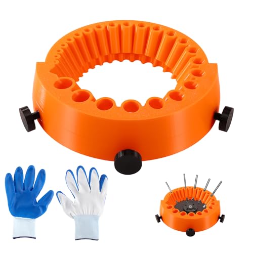 BOXOB Afilador Brocas, ABS Amoladora Brocas Accesorio Amoladora Angular Precisión Herramientas Pulido Multiusos para Amoladora de 125 mm, para Brocas de 2 a 13 mm