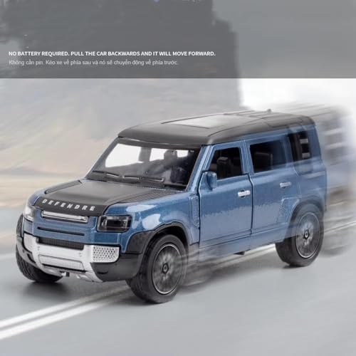 Image of KAVANA 1:32 Scale DieCast Metal Defender Pull Back Action Openable Doors, Metal Cars for Kids Toys,car Toys for Kids 5 Years 12, Car Toy Realistic Miniature Model Gift 2+yrs Girls Boys Random Colors