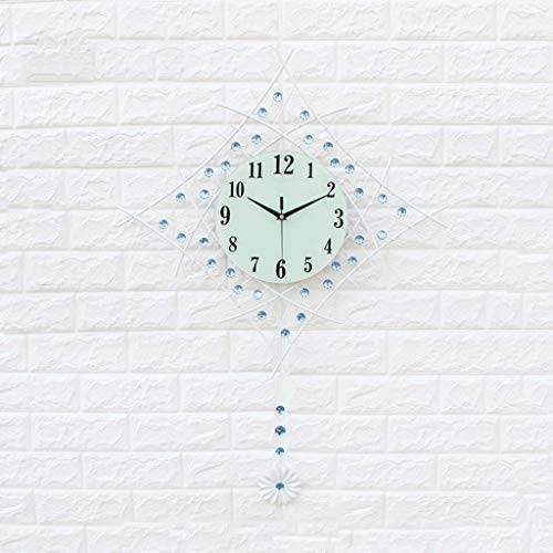 Horloge à pendule pour salon et cuisine design blanc de style école