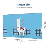 Podkładka pod mysz z uroczymi alpakami 40 x 75 cm duża podkładka pod mysz do gier, do biura, gier, PC, laptopa, biurka
