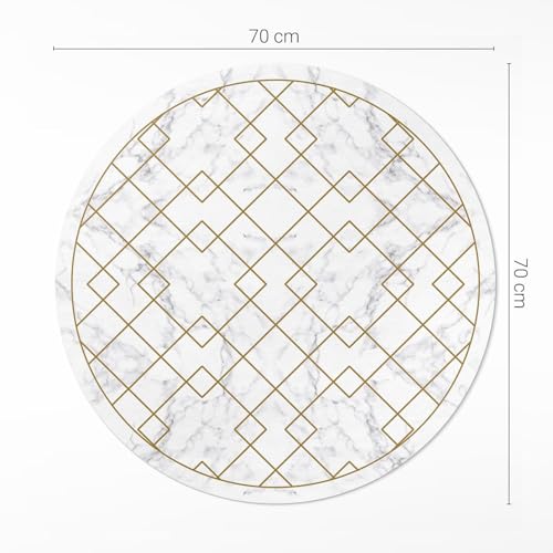 Tapis vinyle durable et élégant effet marbre pour décoration intérieure chic - 4