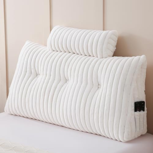 YOUR MOON Large Wedge Headboard Pillow Twin for Back with 1 Roll ...