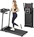 Treadmill Walking Pad Running Machine - Treadmills for Home Foldable Under Desk Treadmill with Handle Folding for Heavy People Foldaway Portable Compact Indoor Flat 10Km/h Electric Machines