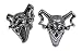 The Killer Joker Jester Paracord Lanyard Skull Bead Twin Pack