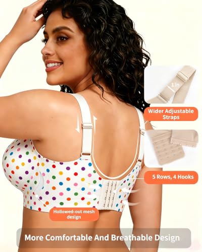 Image of Smoothing Bra Anti Sagging Wireless Push Up Bras for Women No Underwire Full Coverage Bra Comfy Bras for Women