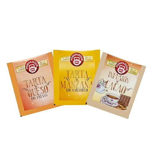 Pompadour - Cofre Dulcefusiones - 3 Variedades de tés e infusiones dulces - Caja de regalo surtido - 60 bolsitas - imagen 3
