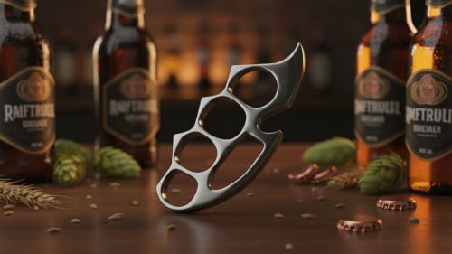 Image of Stainless Steel Bottle Opener - Compact Beer Opener for Men | Rust-Resistant, Easy to Use, Home, Bar, Kitchen & Travel Camping Tools, Cool Gadgets for Daily Life