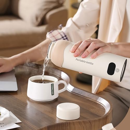 Hervidor eléctrico portátil de viaje, 500ml miniatura 6