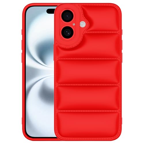Coque iPhone 16 antichoc et flexible à design bouffant matelassé