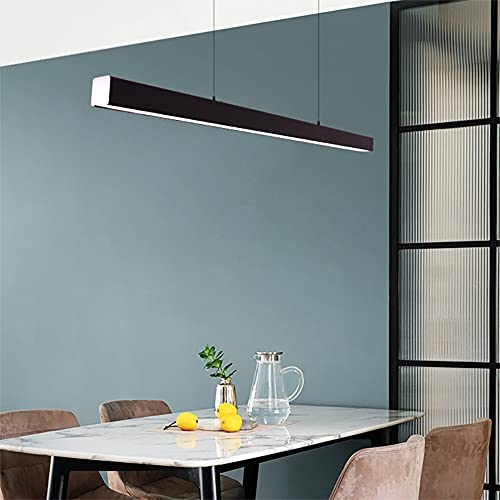 Candelabros de iluminación decorativa lineal LED para techo de comedor 4