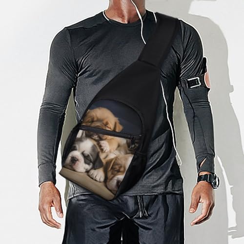 Mochila deportiva de pecho Sleepy Dogs para senderismo miniatura 7