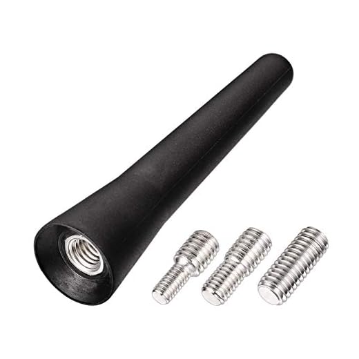 Bingfu Universal Vehicle Roof Mount Short Antenna Mast 2.5 inch Rubber Car Antenna Replacement Compatible with Toyota Honda Chevrolet Nissan Ford Jeep Subaru GMC