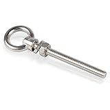 Salzwasser beständig PRIOstahl 643_2 Augbolzen Ringschraube Ringmutter Edelstahl V4A  M12 x 120-(2 Stück)