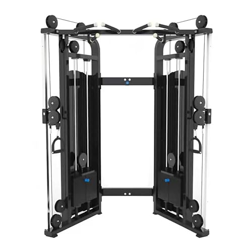 Image of Functional Trainer Cable Machine, Cable Crossover Machine with Full Body Workout Attachments, Height Adjustable Pulley System with Dual 150lb Weight Stacks for Home Gym