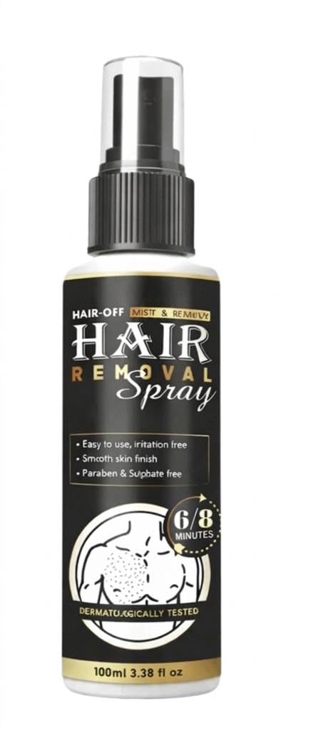 Men Hair Removal Spray for Body | Painless Hair Remover Cream Spray | Fast Action | No Razor, No Cuts | Aloe Vera & Lemon Formula | Chest, Back, Arms & Legs | 100 ml-image-23