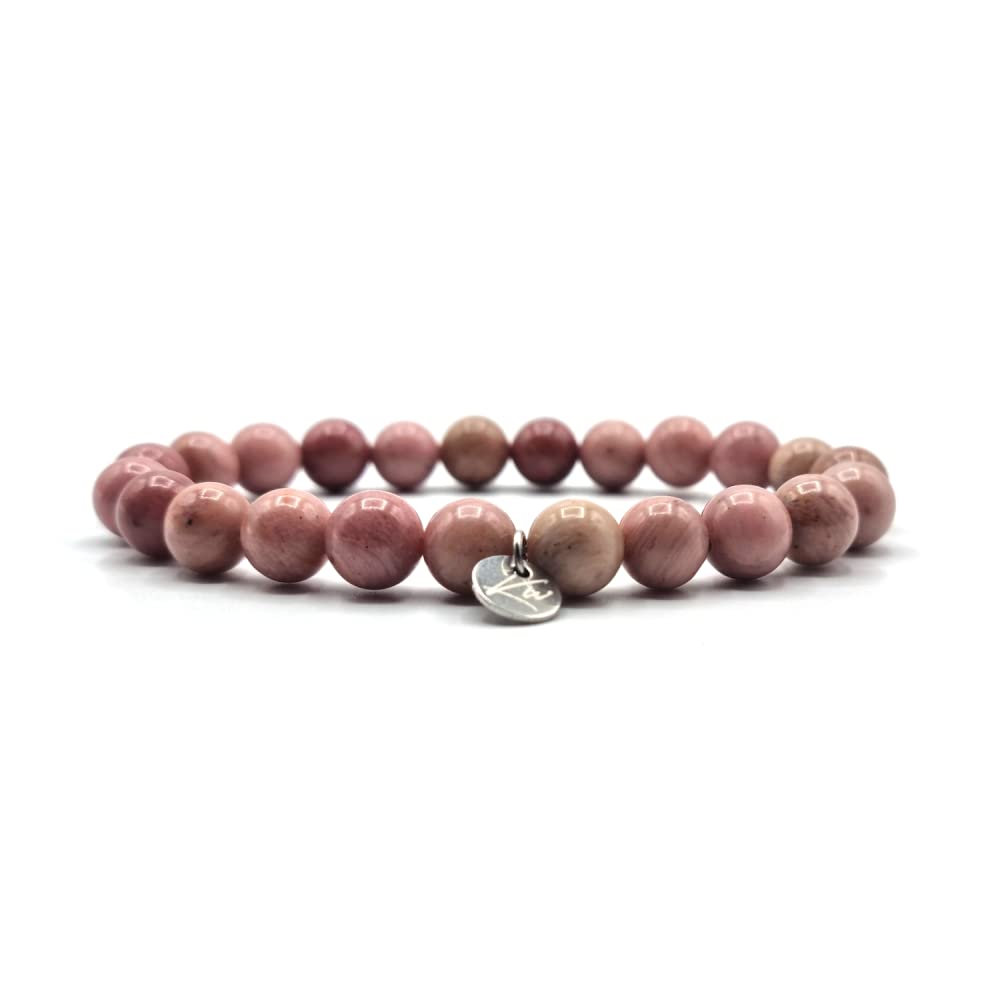Bracciale di Rodocrosite e Argento 925 - Bracciali Rodocrosite