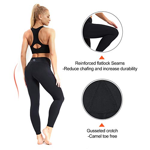 Sp3Lops Yoga Pants With Pockets For Women High Waisted Tummy Control Women's Buttery Soft Yoga Workout Leggings Running Pants Black #TOP3