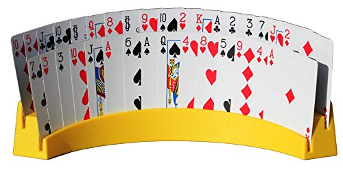 Twin Tier Premier Playing Card Holder (Set of 2) - Holds Up to 32 Playing Cards Easily - 12 1/2