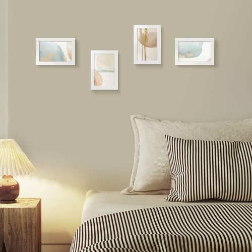 Image of LaVie Home 4x6 Picture Frames Set of 12,Frame for 4x6 Pictures,Photo Frames for Wall Mounting or Table Top Display,White