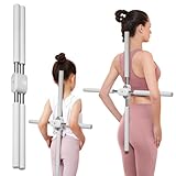 Yoga Stick, Back Cross Orthosis for Adult And Child, Foam Stainless Steel Material, Improving Hunchback and Chest Back Support, Hump Corrector Posture Corrector Stick Stretching rod(23.6-35.4in)