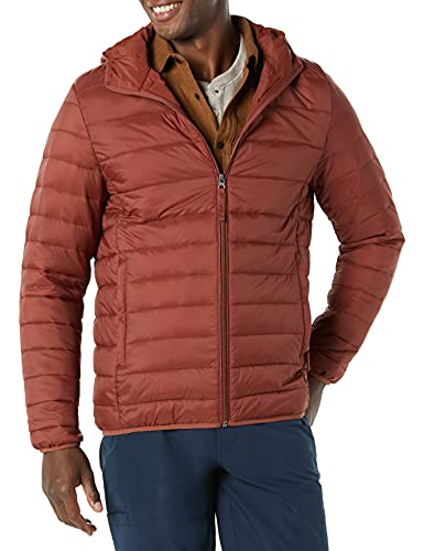 Image of Amazon Essentials Men's Lightweight Water-Resistant Packable Hooded Puffer Jacket