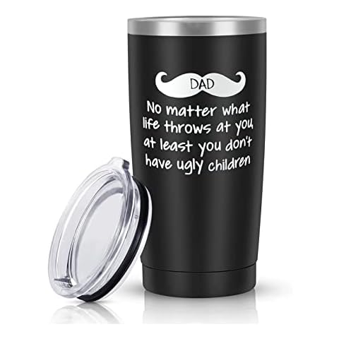 Gifts for Dad from Daughter Son Kids Faminess Fathers Day Gift Birthday Gifts 20Oz Tumbler for Dad Husband Men Best Dad Present Idea for Father Bonus Dad from Daughter Son Wife Cover