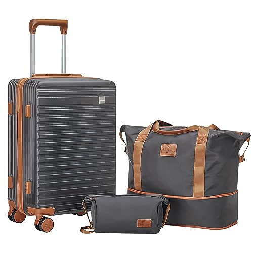 Joyway Maletas De Viaje Cabina 55x40x20 Cm Abs Expandible Maleta Cabina, Equipaje De Mano Rígidas Duradero Con 4 Ruedas Y Cerradura Tsa