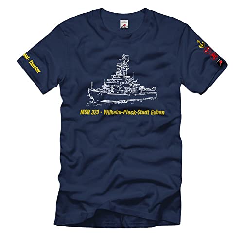 T-shirt MSR 323 Wilhelm Pieck Guben bleu marine XL idéal pour vos sorties de loisirs