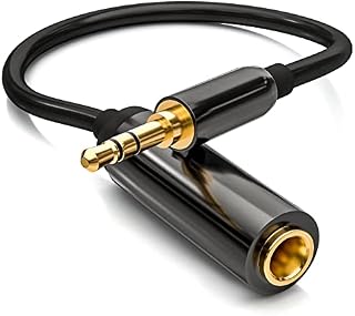 3.5mm Male to 6.35mm Female Audio Jack Adapter Converter 1/4 to 3.5mm Headphone Adapter 1/4 Inch Female to 3.5mm Male Mini Stereo Adapter aluminum alloy shell for Headphone, Laptop, Guitar 30 cm