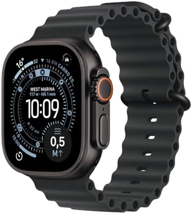 Apple Watch Ultra 3 GPS + Cellular, Caixa em titânio preto de 49 ...