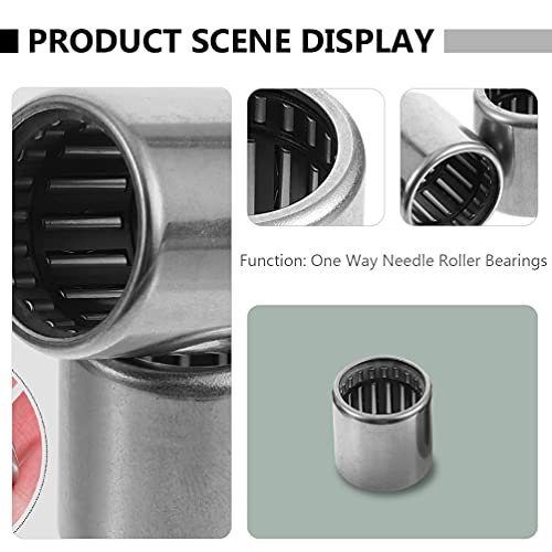 TEHAUX 4Pcs Drawn Copa Rolamentos de Agulha Rolamentos de Extremidade Aberta de Uma Maneira