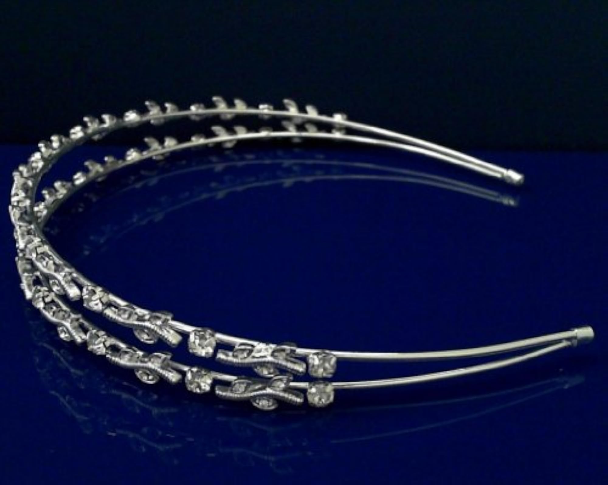 Bridal Wedding Tiara Crown with Leaves
