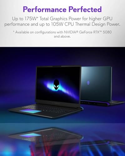 Image of Alienware 18 Gaming Laptop 2025 - Intel Ultra 9 275HX . RTX 5080 16GB GDDR7 . 18 inch WQXGA 300Hz . RGB Keyboard . 64GB RAM RAM | 4TB SSD SSD . Win 11 Pro . Accessory